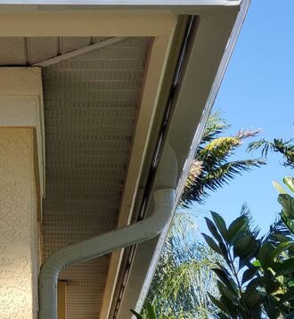 Soffit and fascia work on an Ocala home